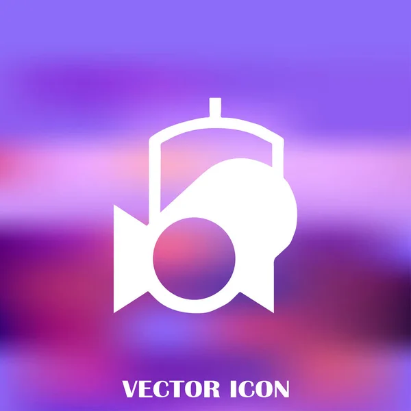 Spotlight Vektor Web-Ikone. — Stockvektor