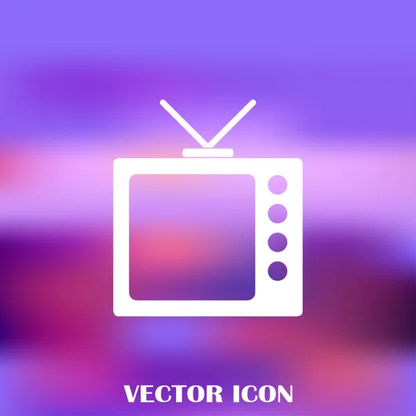 Icône TV dans un style plat à la mode. Symbole de télévision pour la conception de votre site Web, logo, application, interface utilisateur. Illustration vectorielle, EPS10 . — Image vectorielle