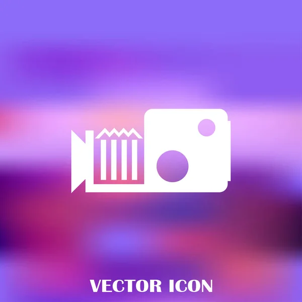 Ikon vektor web camcorder - Stok Vektor