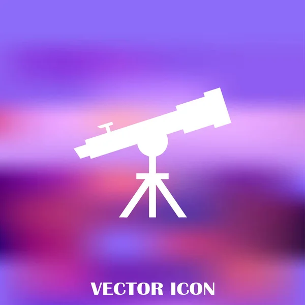 Ícone de vetor web telescópio — Vetor de Stock