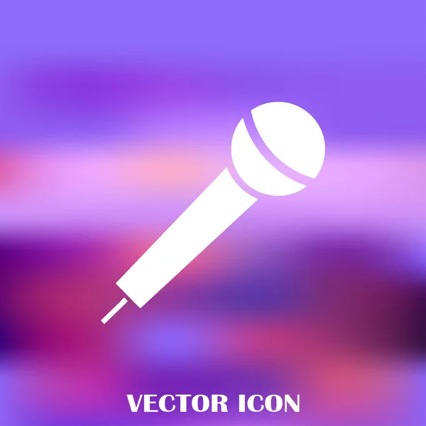 Wektor ikona mikrofonu, Voice recorder, wywiad, karaoke — Wektor stockowy