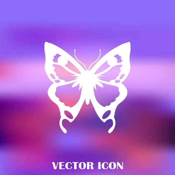 Butterfly vector web icon — Stock Vector