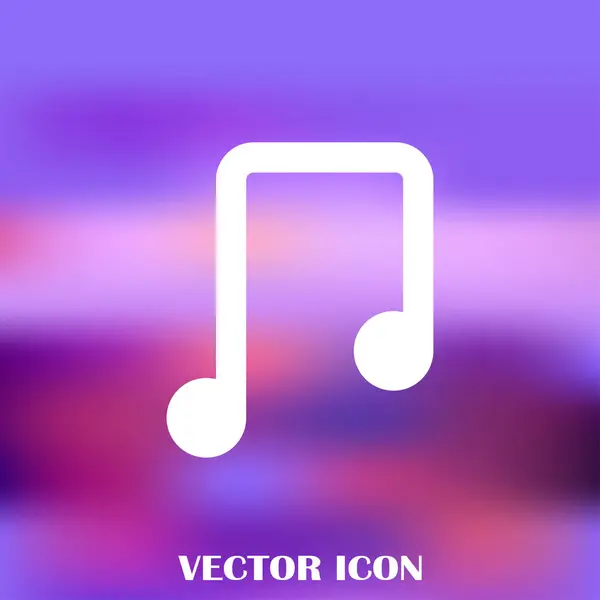 Vector music note icon — Stock Vector