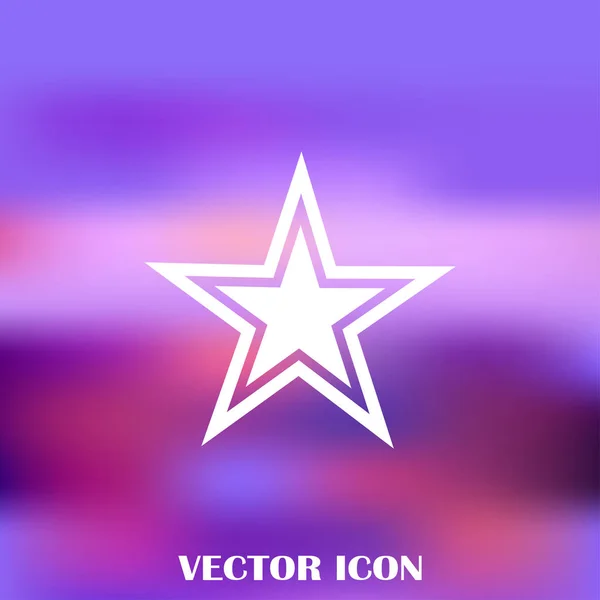 Hvězda izolované ploché webové mobilní ikona — Stockový vektor