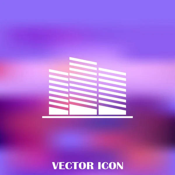 Símbolo inmobiliario. icono de vector — Vector de stock