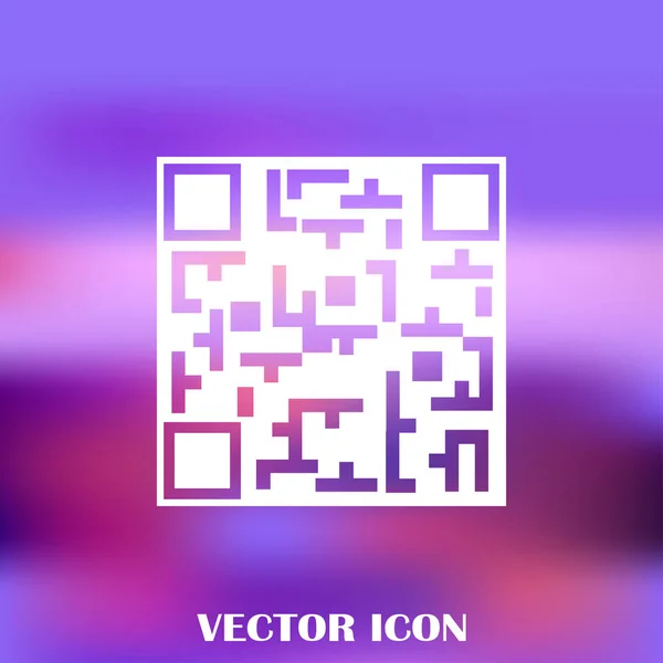 Código QR para el teléfono inteligente — Vector de stock