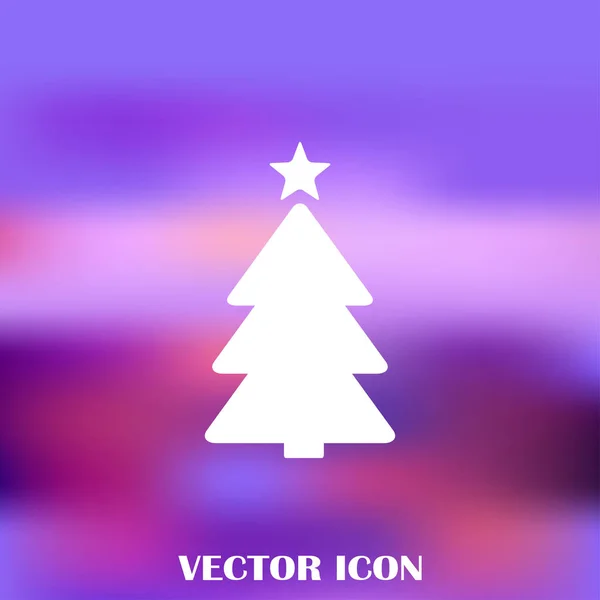 Simple vector christmas tree original new year card — Stock Vector