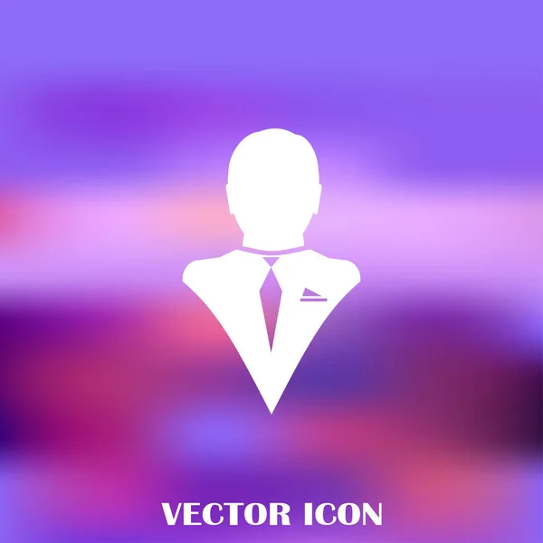 Empresário vetor web ícone — Vetor de Stock