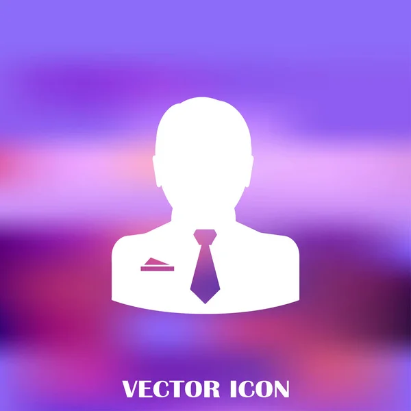 Icône web vectoriel homme d'affaires — Image vectorielle