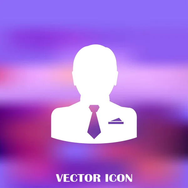 Businessman vector web icon — Stock Vector