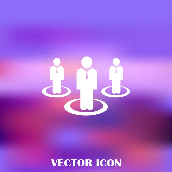People web vector icon — Stock Vector