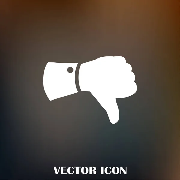 Vektor Daumen hoch Icon, flache Icon Vektor Illustration. — Stockvektor