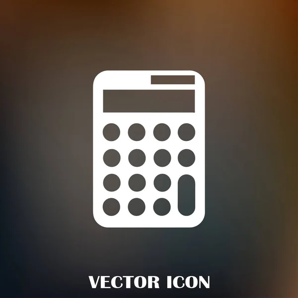 Calculator icon, vector illustration. Flat design style. — Stock Vector