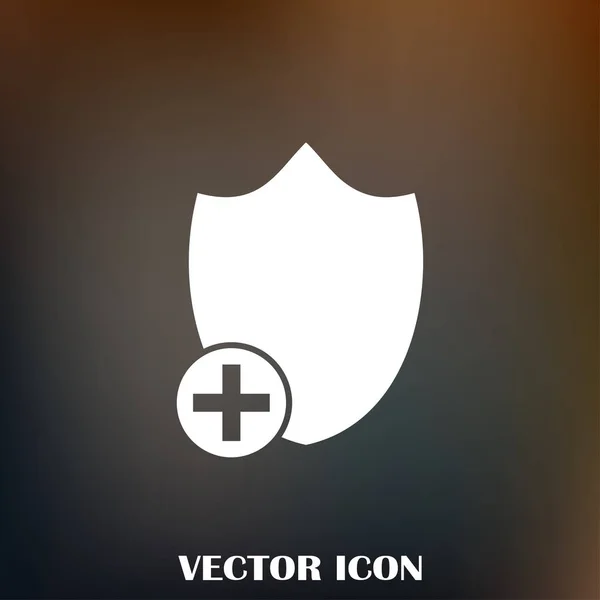 Schild-Vektor-Websymbol — Stockvektor