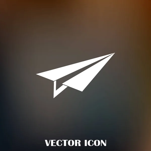 Vecteur d'icône d'avion, illustration de logo solide, pictogramme — Image vectorielle