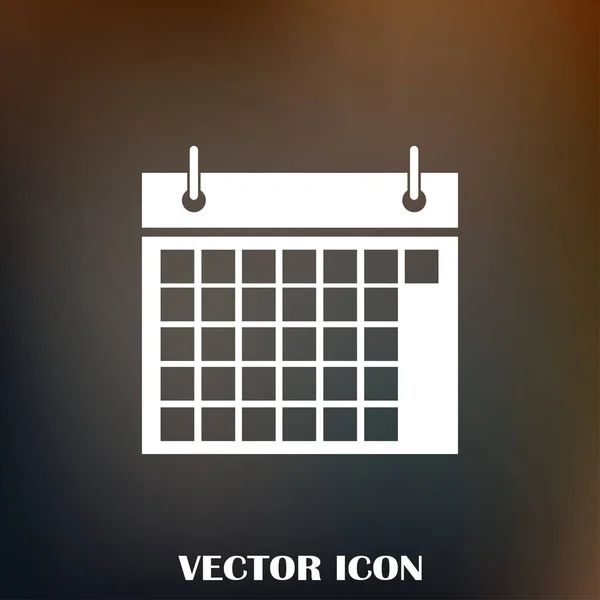 Calendar Isolated Flat Web Mobile Icon — Stock Vector