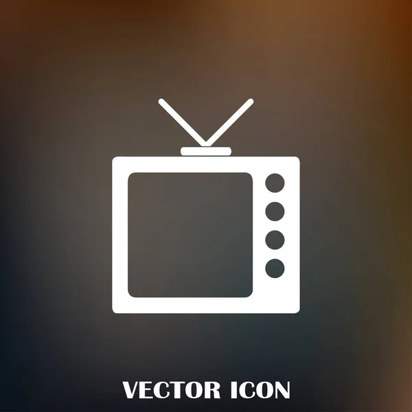 Tv Icon in trendy flat style. Television symbol for your web site design, logo, app, UI. Vector illustration, EPS10. — Stock Vector