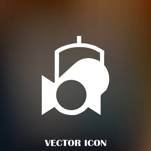 Spotlight vector web-symbool. — Stockvector