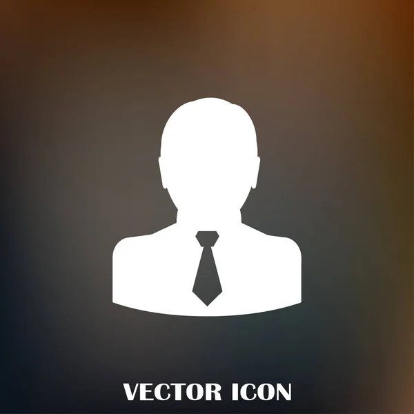 Hombre de negocios vector icono web — Vector de stock