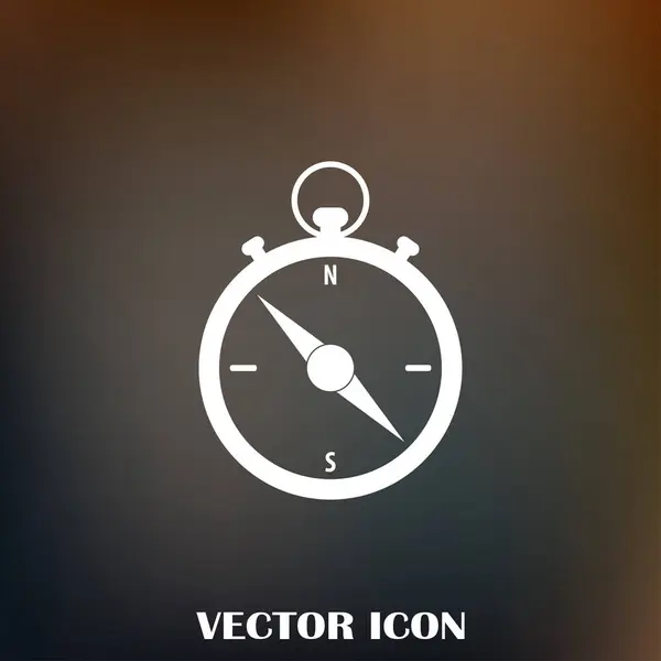 Brújula icono vector diseño — Vector de stock