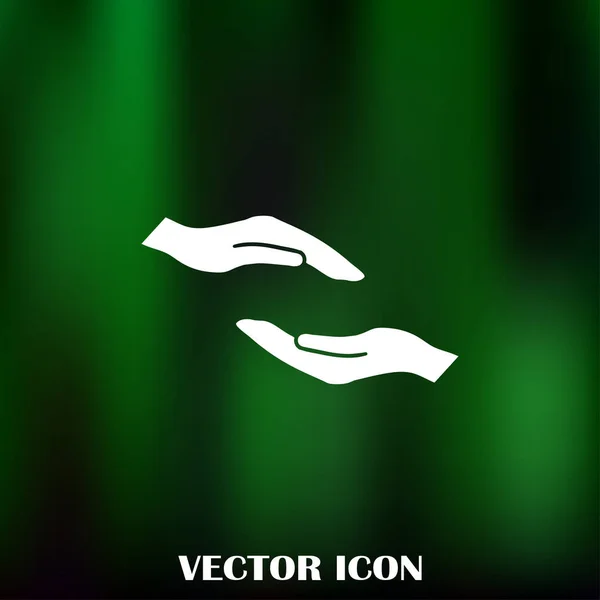 Hände-Symbol-Vektor, flaches Design bestes Vektor-Symbol — Stockvektor