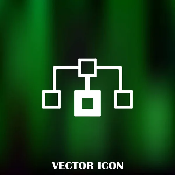 Flödesschema-ikonen vektor. — Stock vektor