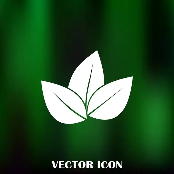 Leaf Icon Vector Illustration — Stock Vector