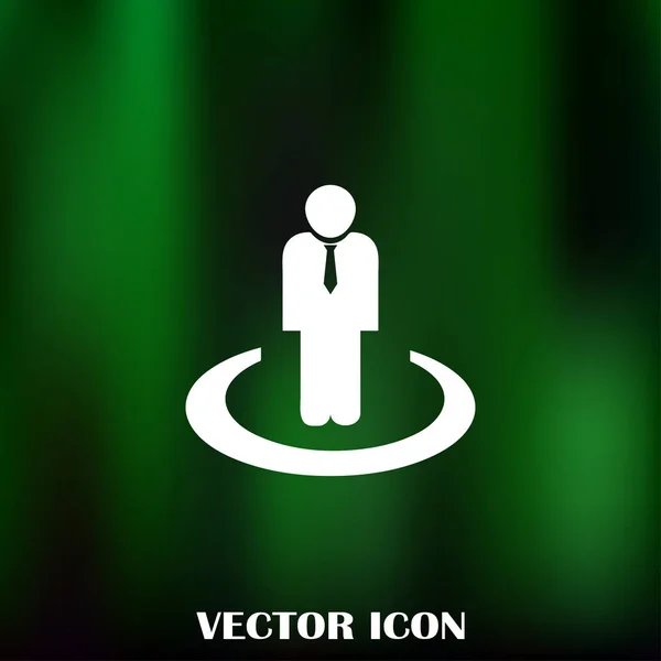 Businessman vector web icon — Stock Vector