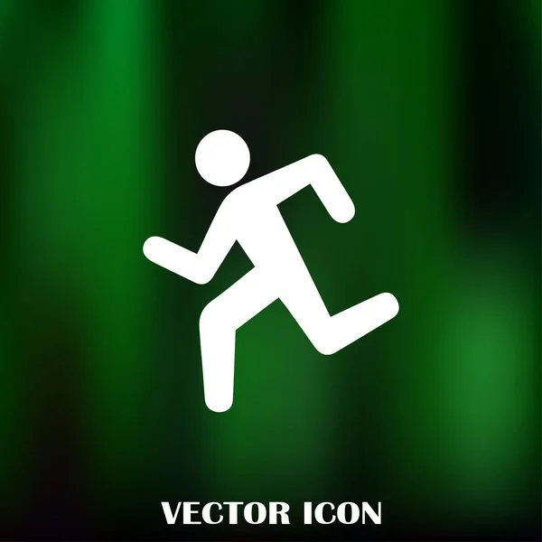 Iconos deportivos de verano. hombre corriendo — Vector de stock