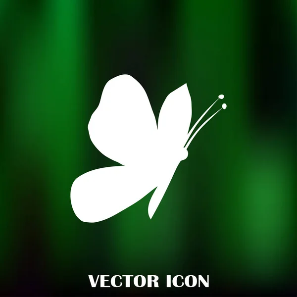 Mariposa vector web icono — Vector de stock