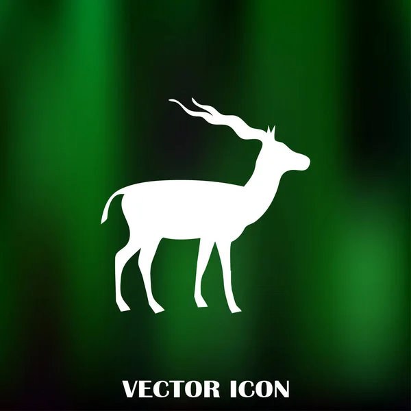 Vector silhouet van de Gazelle — Stockvector