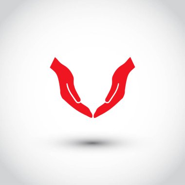 eller simge vektör, düz tasarım en iyi vektör simgesi