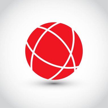 Web sitesi simge. vektör küre simgesi