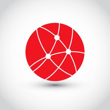 Web sitesi simge. vektör küre simgesi