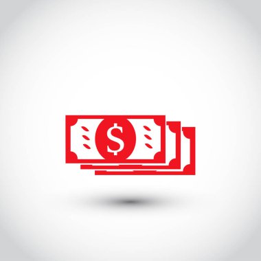 düz dolar işareti simgesi