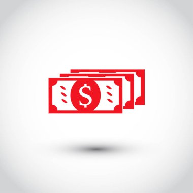 düz dolar işareti simgesi