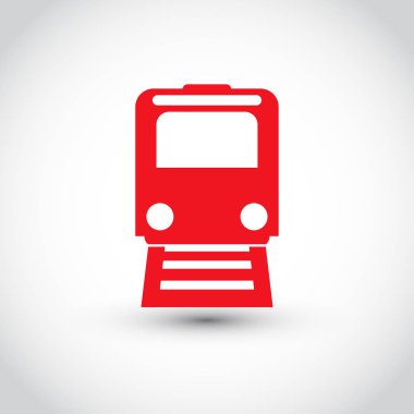 Tren simge vektör, Modern ulaşım işareti, Web sitesi, sosyal medya, kullanıcı arabirimi, mobil uygulaması, Eps10