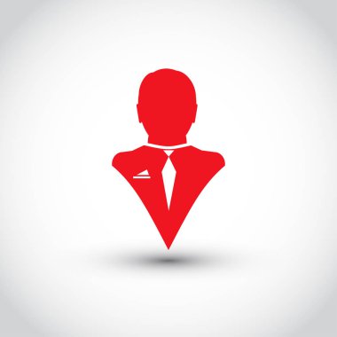 Adam profil simge vektör