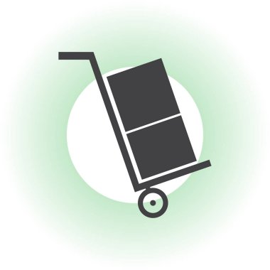 Bagaj web vektör simgesi.