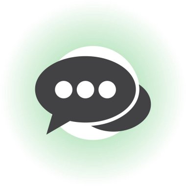 Konuşma baloncukları simgesi. vektör illüstrasyonu