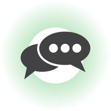 Konuşma baloncukları simgesi. vektör illüstrasyonu