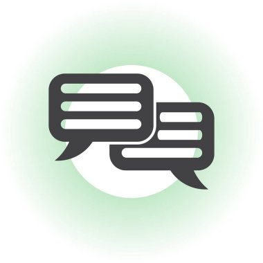 Konuşma baloncukları simgesi. vektör illüstrasyonu