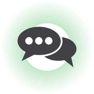 Konuşma baloncukları simgesi. vektör illüstrasyonu