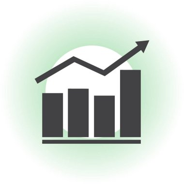 Trendy düz stil grafik simgesini. Vektör çizim, Eps10.