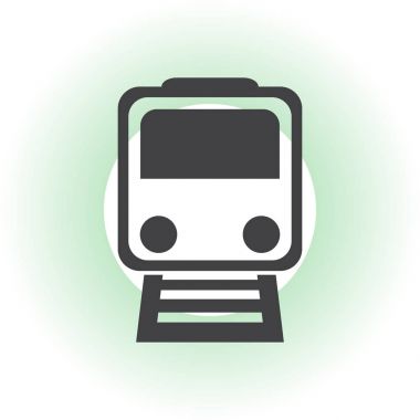 Tren simge vektör, Modern ulaşım işareti, Web sitesi, sosyal medya, kullanıcı arabirimi, mobil uygulaması, Eps10