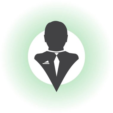 Adam profil simge vektör