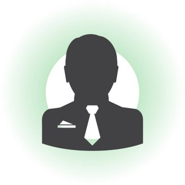 Adam profil simge vektör