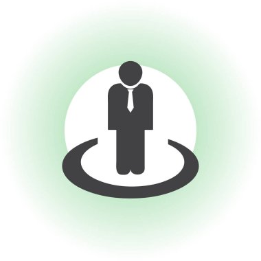 Adam profil simge vektör