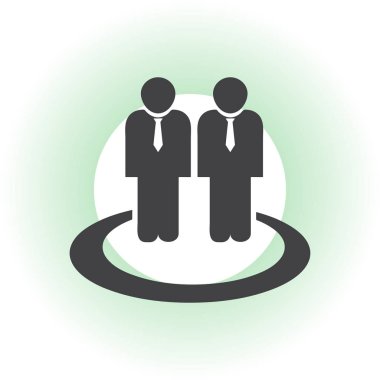 İnsanlar simgesini trendy düz stil. Kalabalık işareti. Web sitesi tasarımı, logo, app, UI kişi simgesi. Vektör çizim, Eps10.