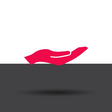 eller simge vektör, düz tasarım en iyi vektör simgesi